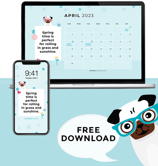 April 2023 Free Desktop & Wallpaper For Dog Lovers