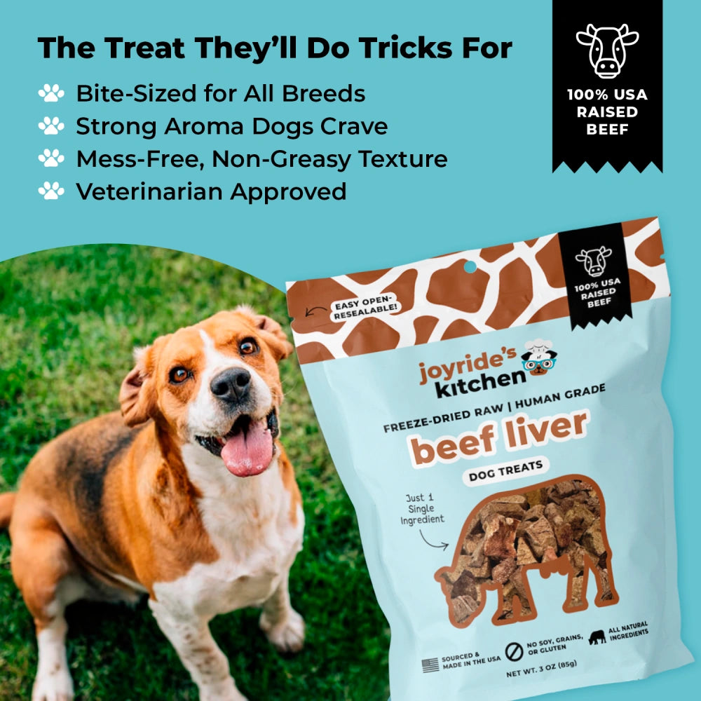 Joyride's Kitchen Beef Liver Dog Treats | Bundle