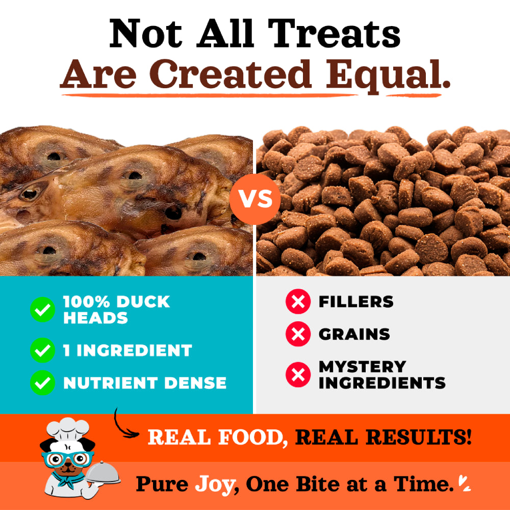 Joyride's Kitchen USA Duck Head Dehydrated Dog Treats