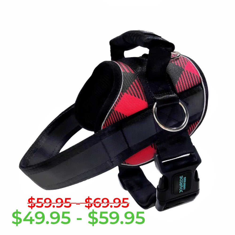 Red Plaid Joyride Premium Advanced Dog Harness 2.0