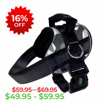 Black and White Camo Joyride Premium Advanced Dog Harness 2.0