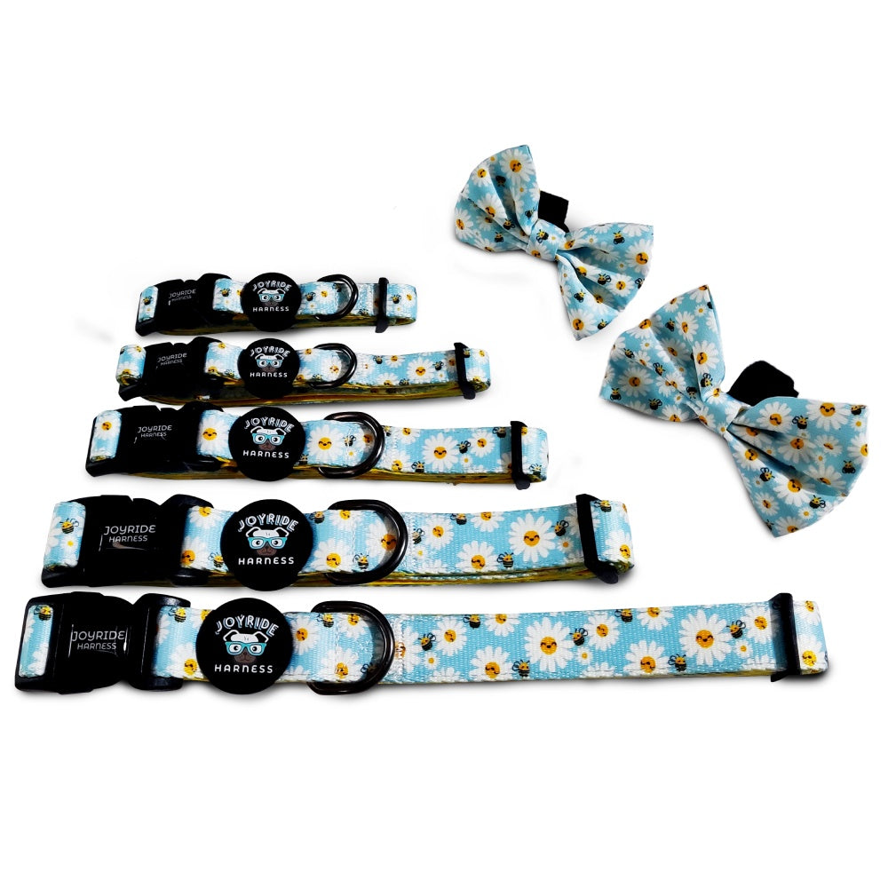 Blossoming Bees Collar ( + free removable bowtie )