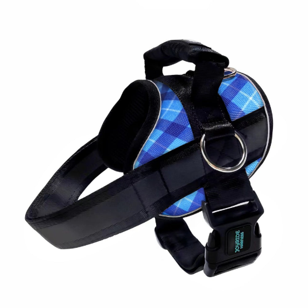 Blue Plaid Joyride Premium Advanced Dog Harness 2.0