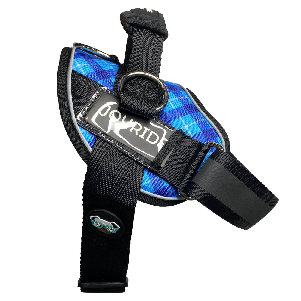 Blue Plaid Joyride Premium Advanced Dog Harness 2.0