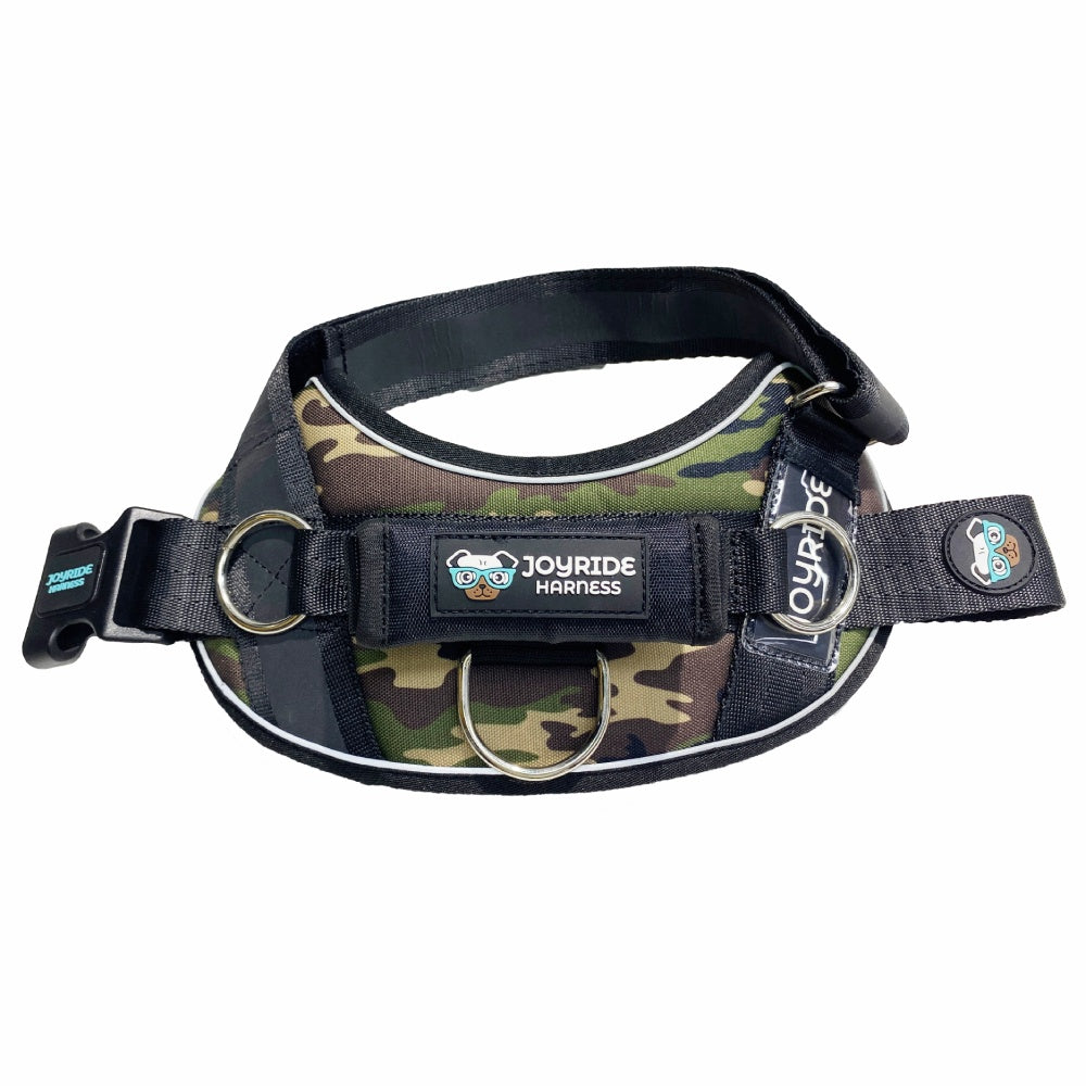 Green Camo Joyride Premium Advanced Dog Harness 2.0