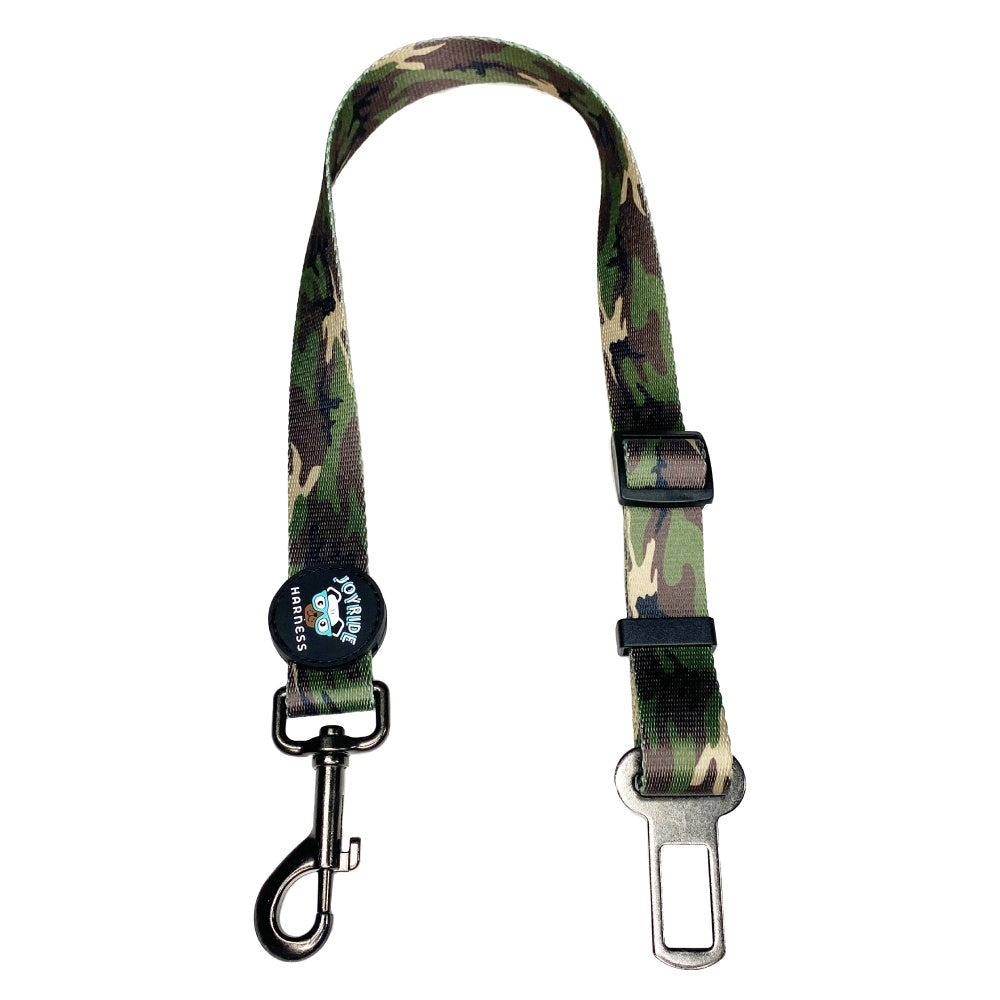 Green Camo Dog Safety Seat Belt