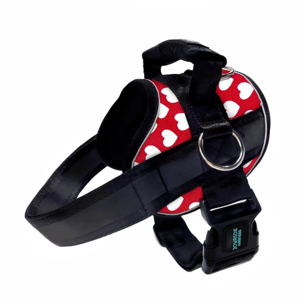 Red Hearts Joyride Premium Advanced Dog Harness 2.0