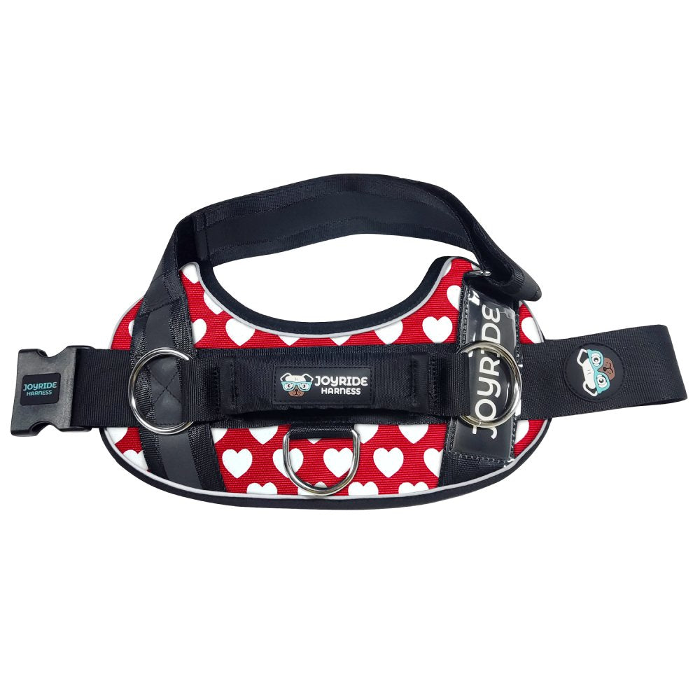 Red Hearts Joyride Premium Advanced Dog Harness 2.0