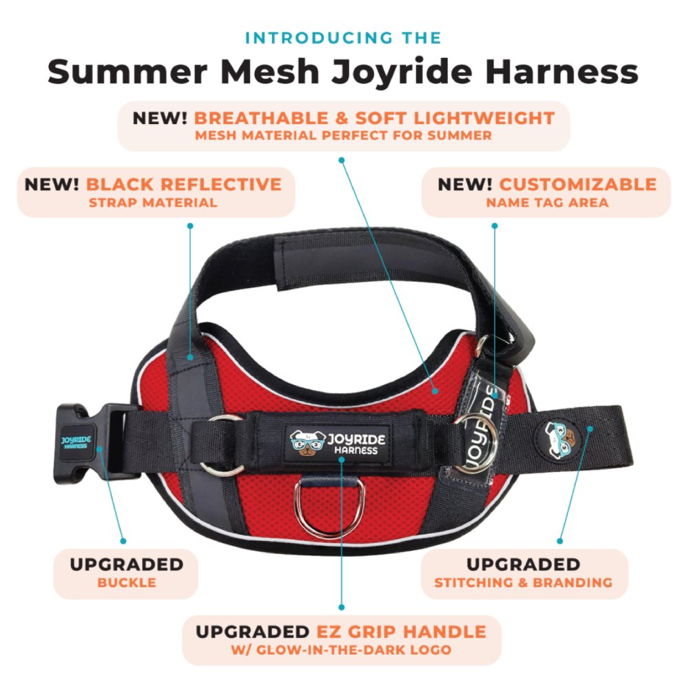 Joyride Mesh Summer Dog Harness 2.0 (Solid Colors)