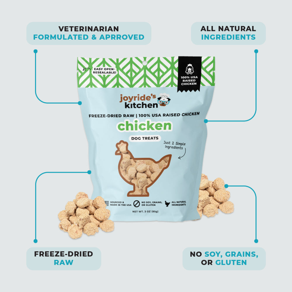Joyride's Kitchen Premium Chicken Freeze-Dried Raw Dog Treats