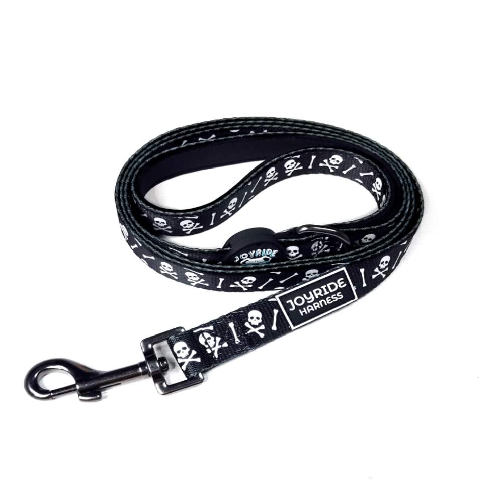 Black Skulls Matching Dog Leash