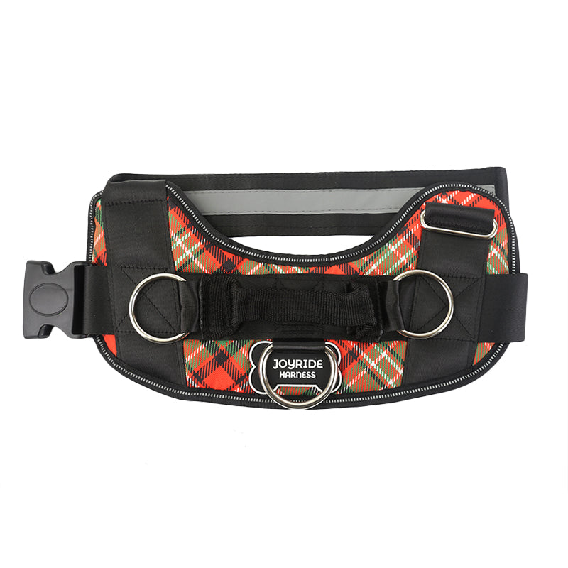 Plaid Christmas Joyride Basic Essential Dog Harness 1.0