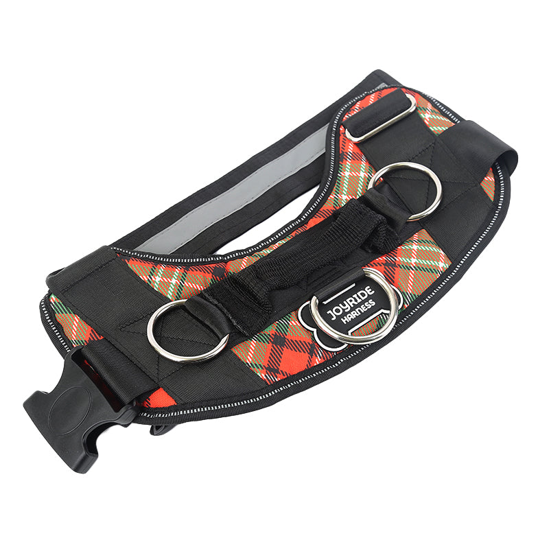 Plaid Christmas Joyride Basic Essential Dog Harness 1.0