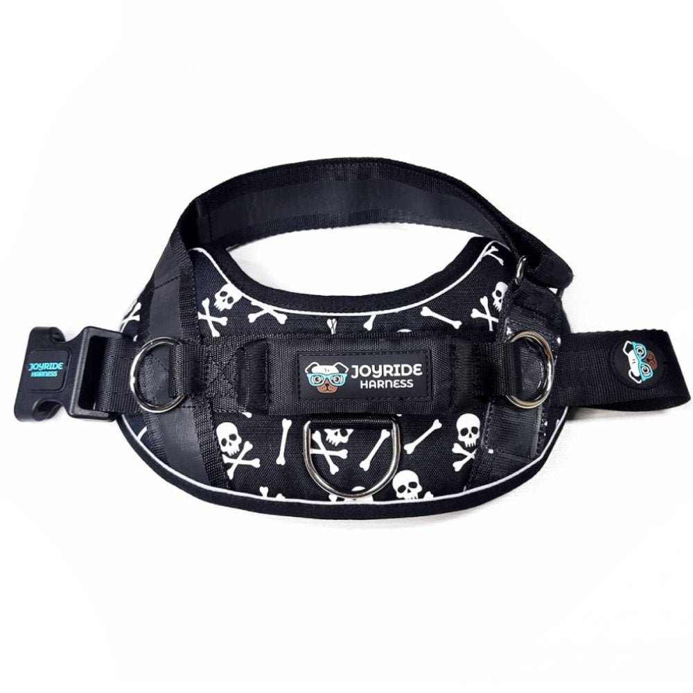 Black Skulls Joyride Premium Advanced Dog Harness 2.0