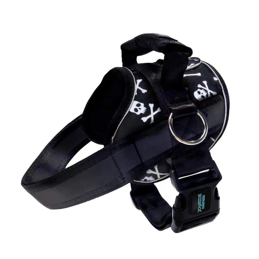 Black Skulls Joyride Premium Advanced Dog Harness 2.0