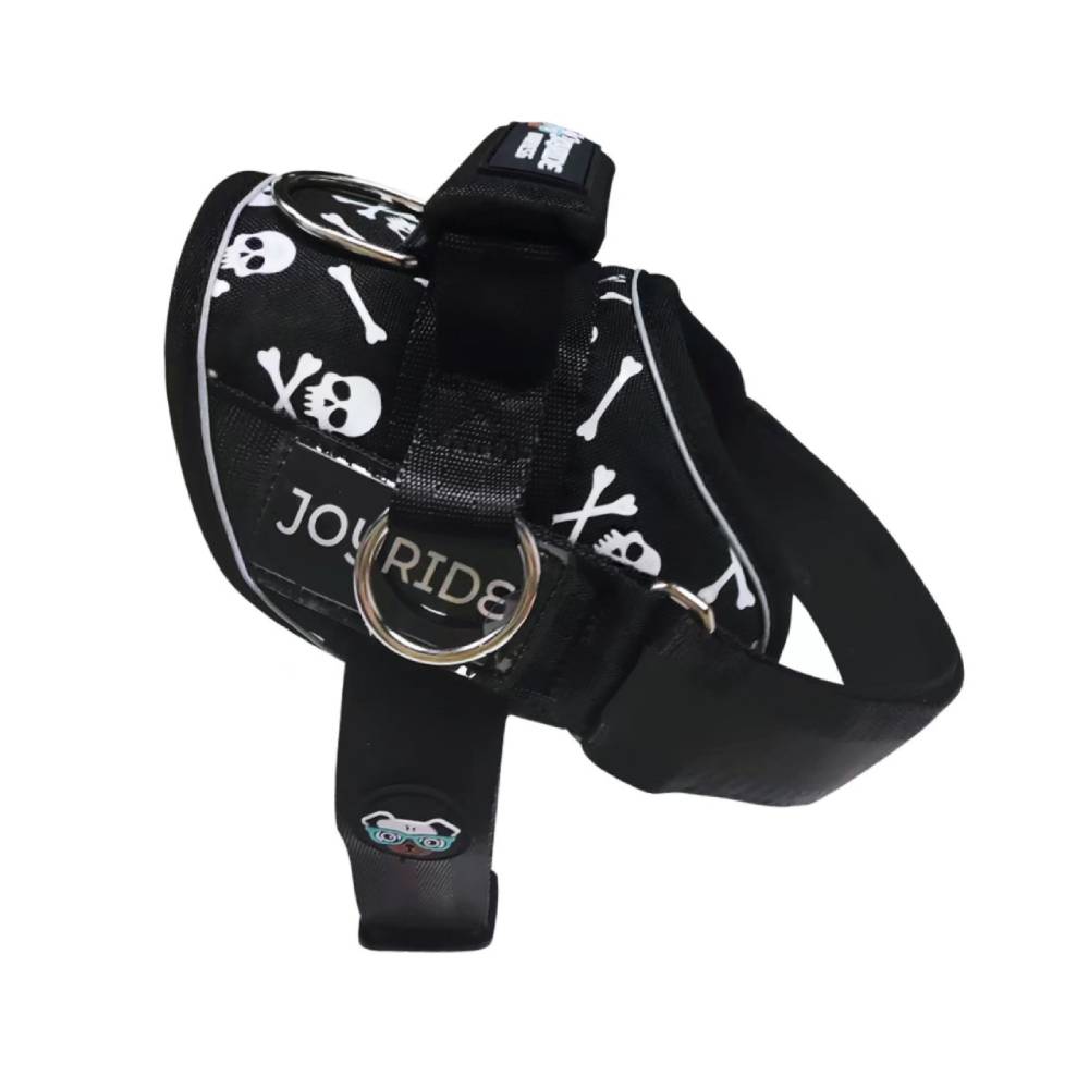 Black Skulls Joyride Premium Advanced Dog Harness 2.0