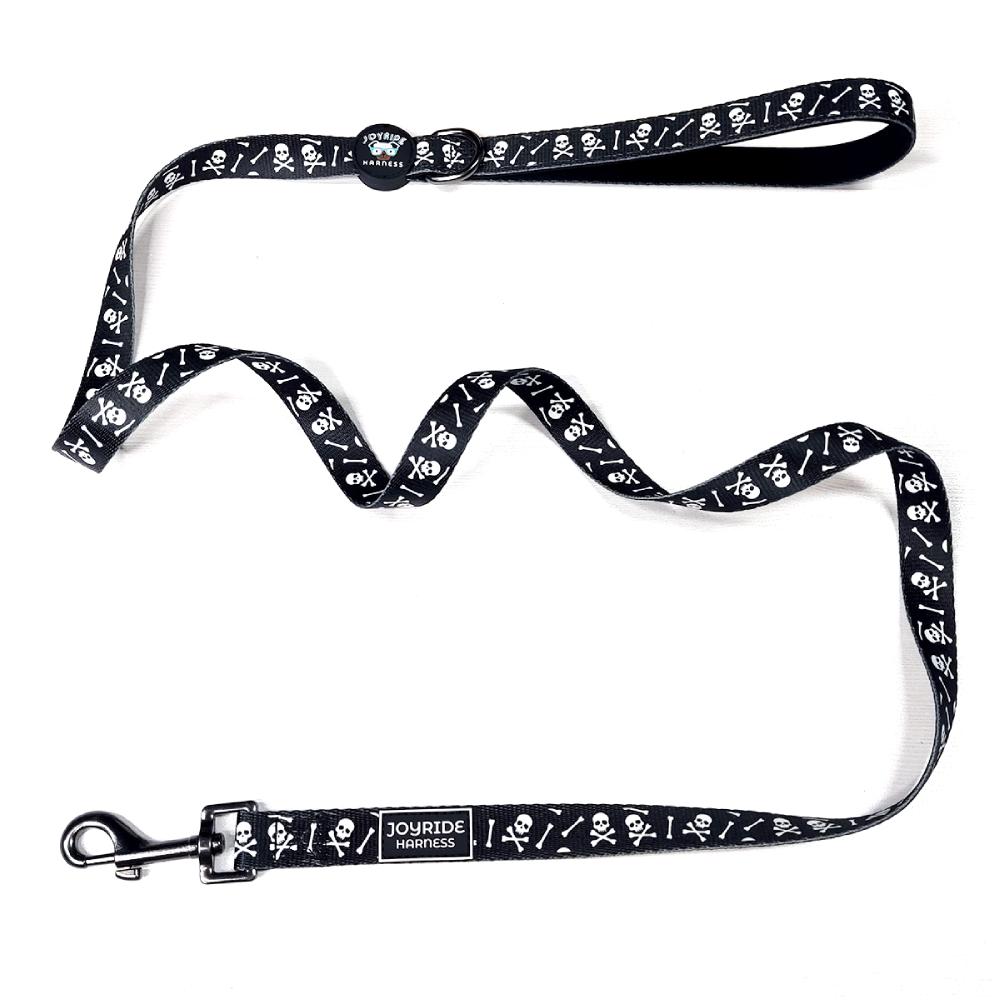 Black Skulls Matching Dog Leash