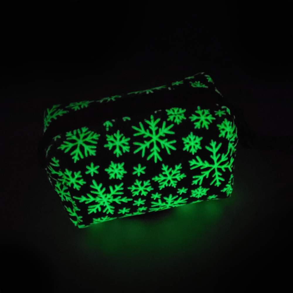 Blue Snowflake Poop Bag Dispenser