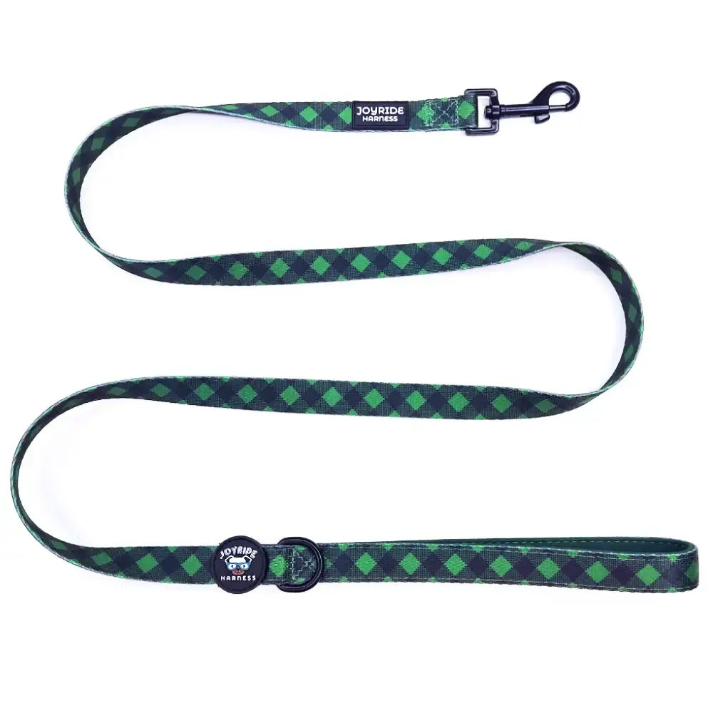 Green Plaid Matching Dog Leash