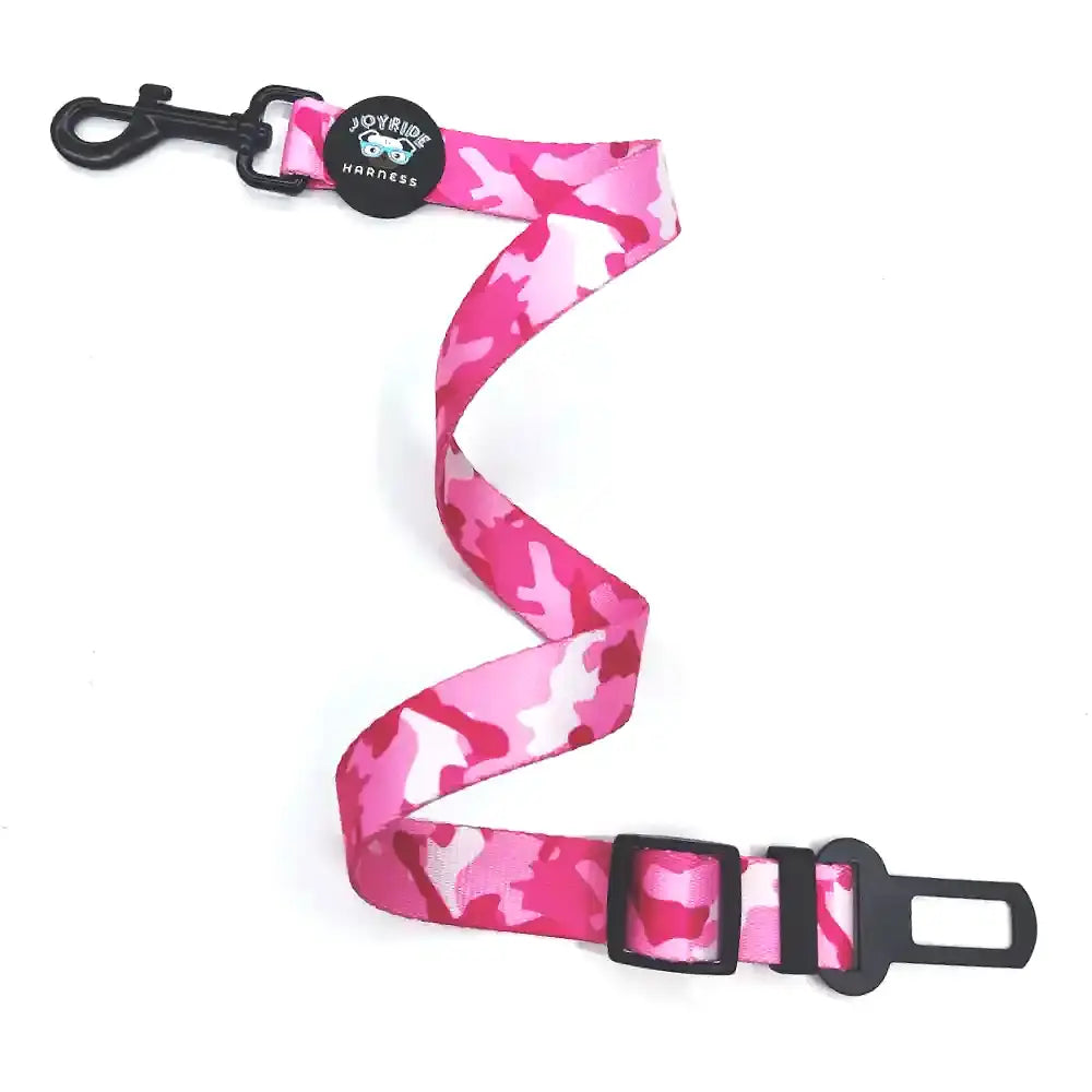 Pink Camo Dog Safety Seat Belt