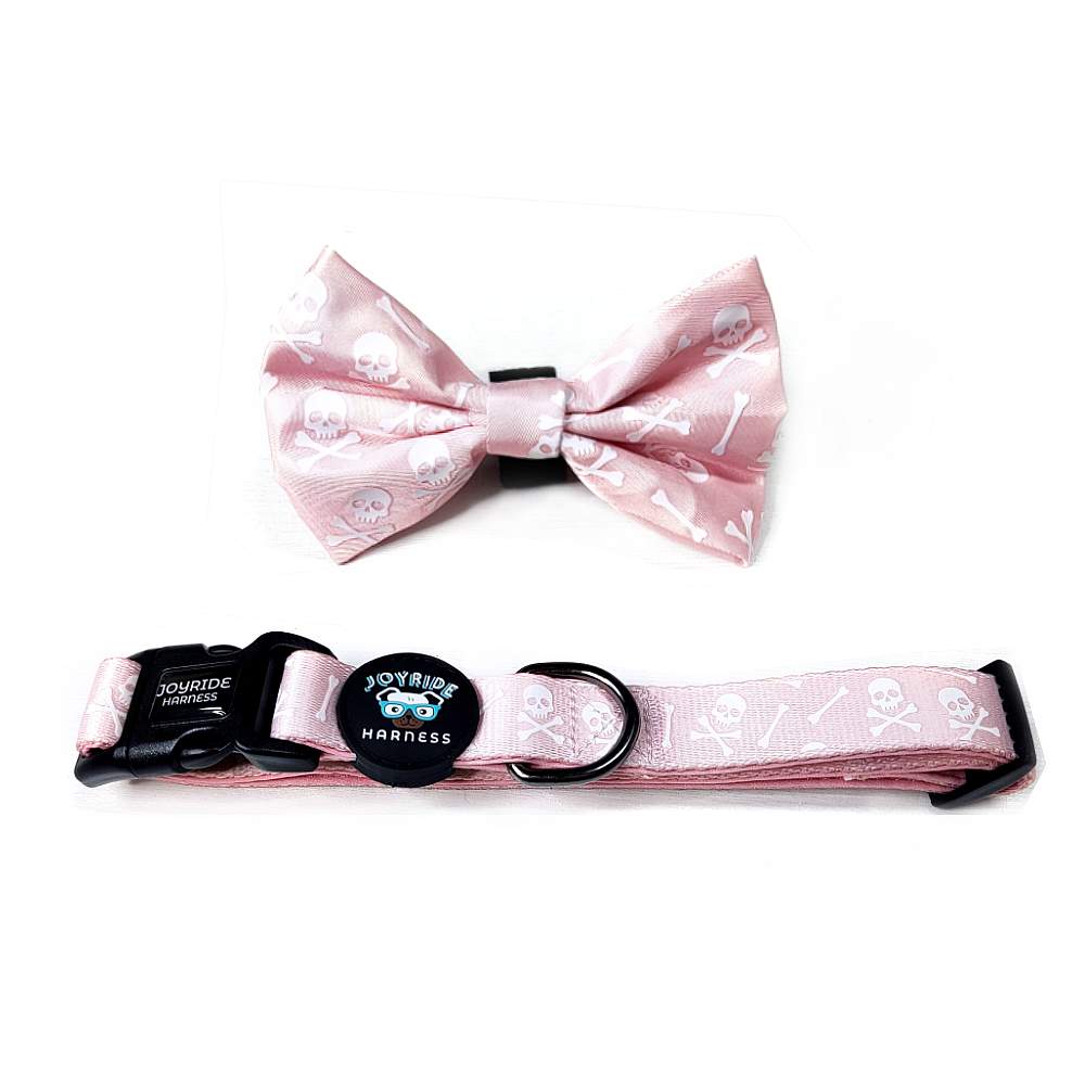 Pink dog best sale bow collar