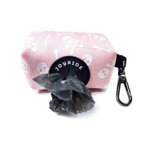 Pink Skulls Poop Bag Dispenser