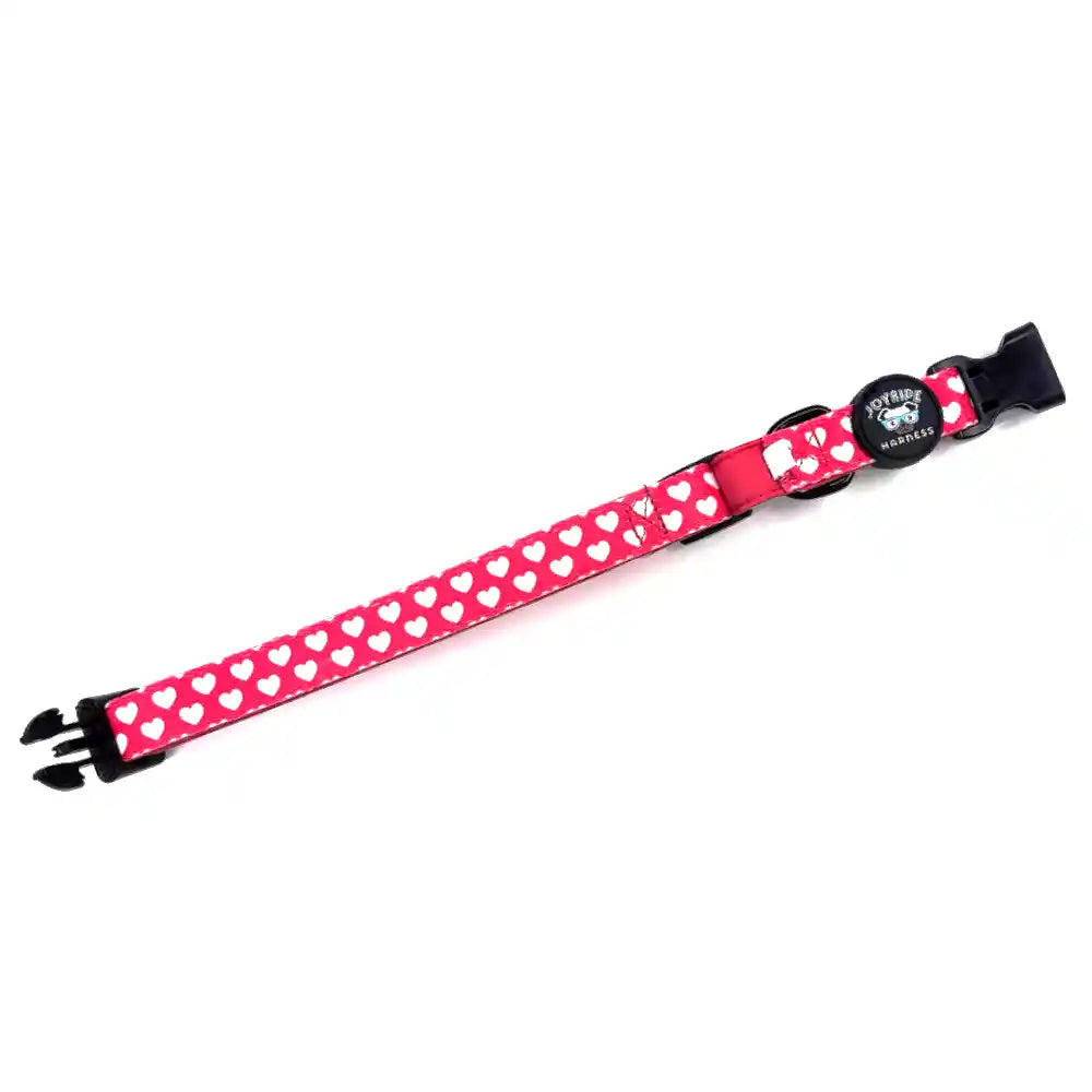 Red Hearts Collar ( + free removable bowtie )