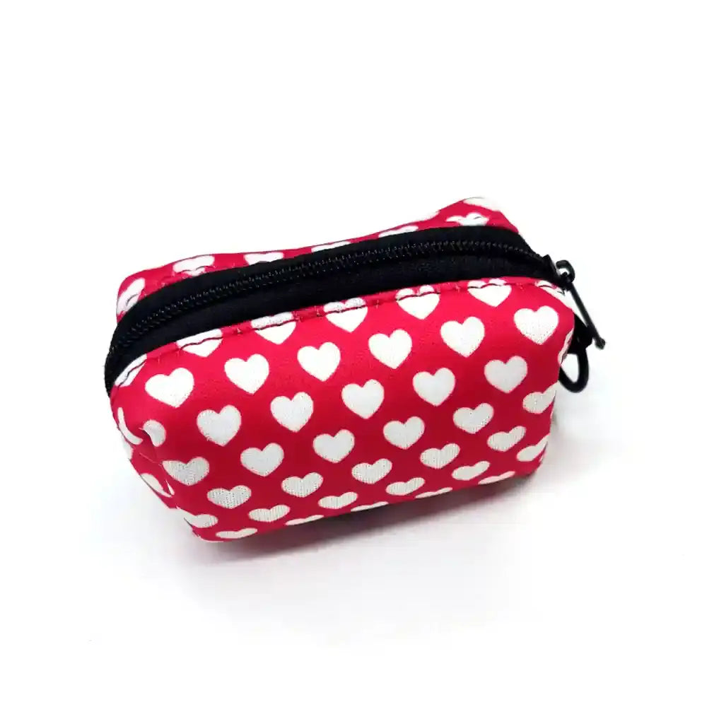 Red Hearts Poop Bag Dispenser