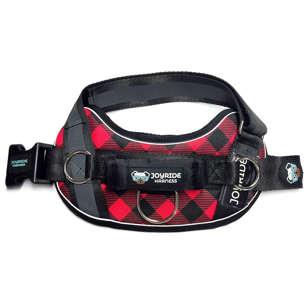 Red Plaid Joyride Premium Advanced Dog Harness 2.0