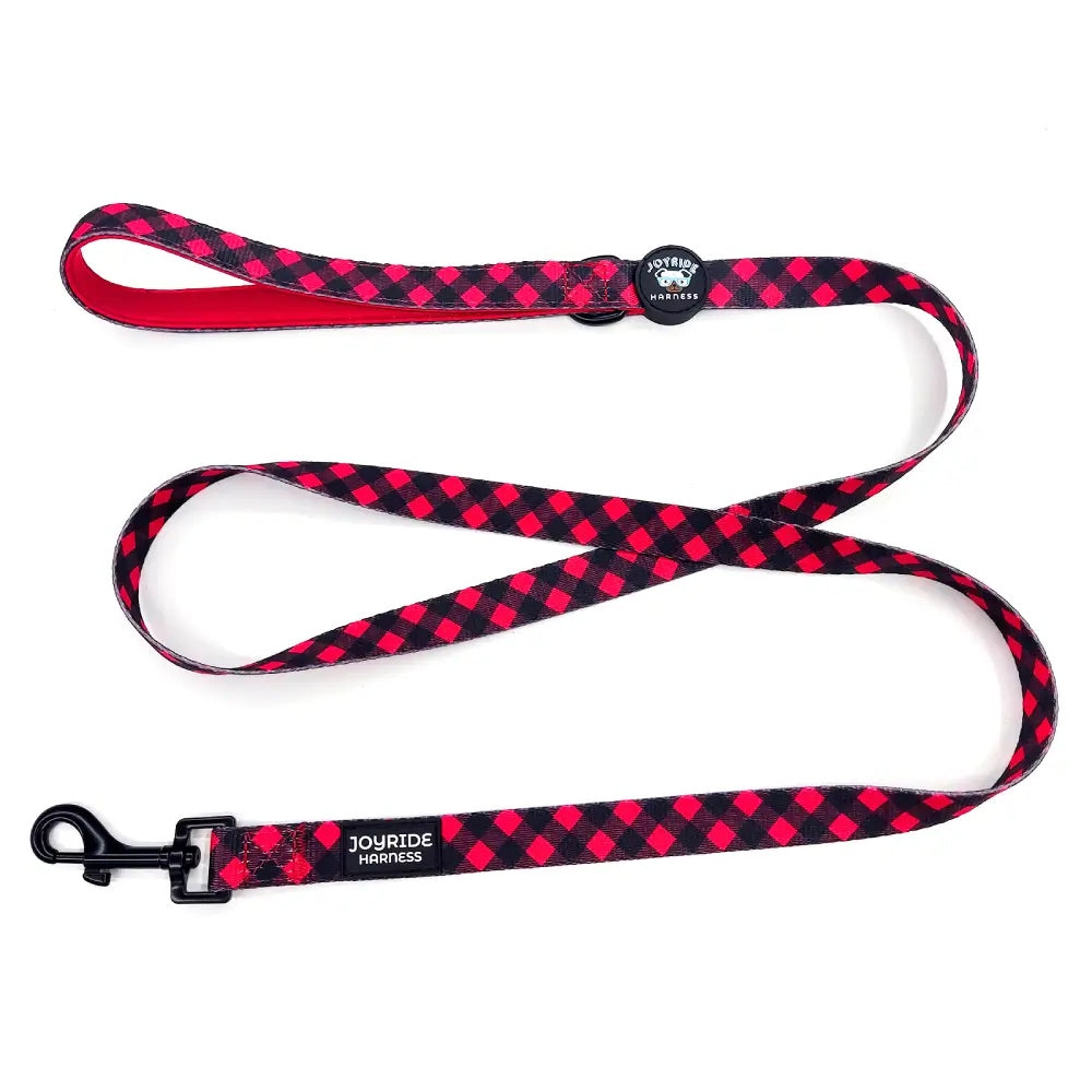 Red Plaid Matching Dog Leash