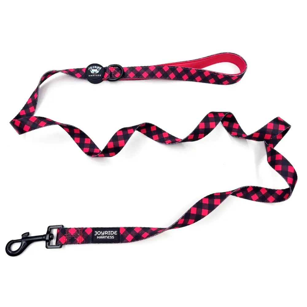 Red Plaid Matching Dog Leash