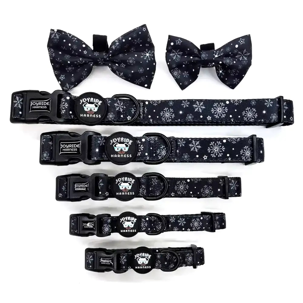 Winter Snowflake Collar ( + free removable bowtie )