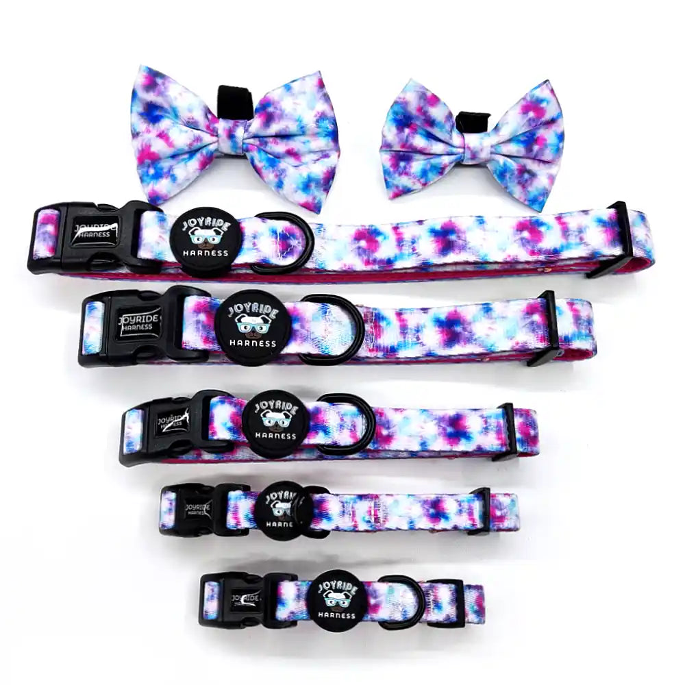 Tie Dye Collar ( + free removable bowtie )