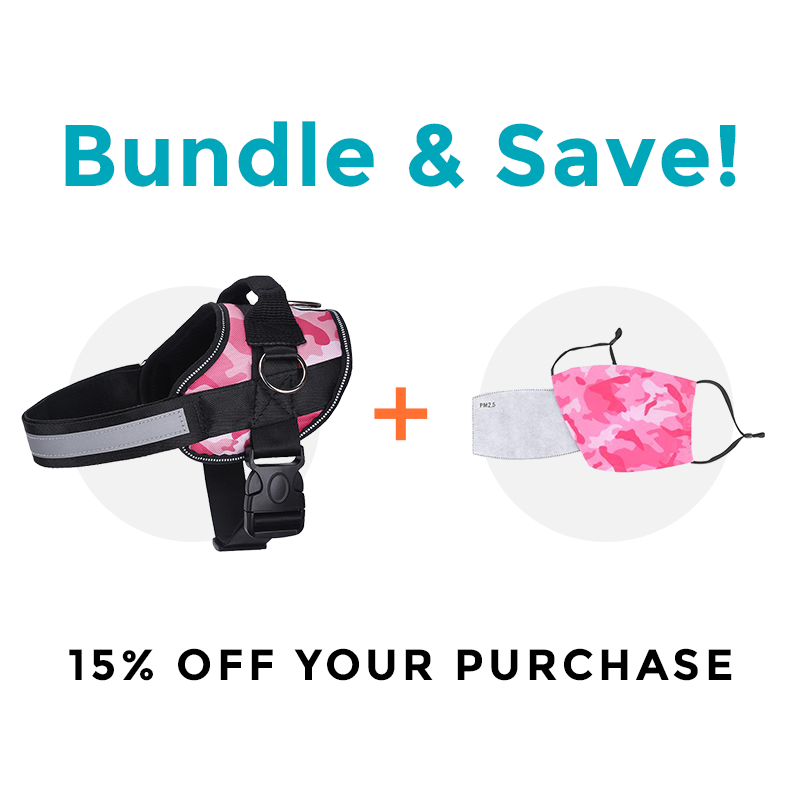 Pink Camo Dog Harness | 15% Off
