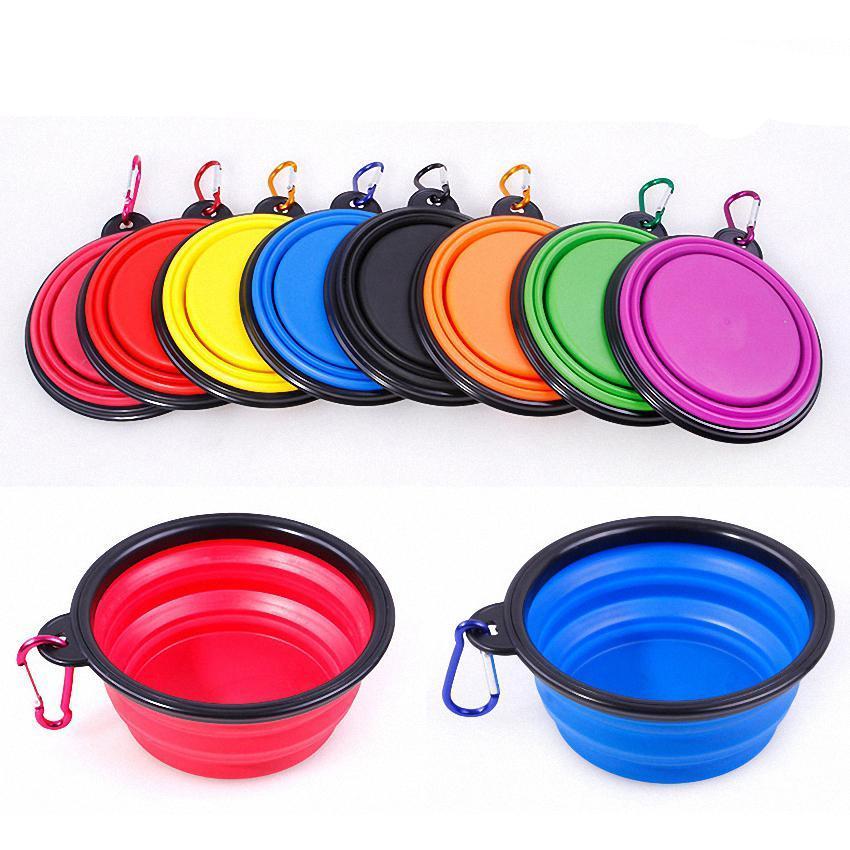 Portable & Collapsible Silicone Dog Travel Bowl (Free Bonus Clip)