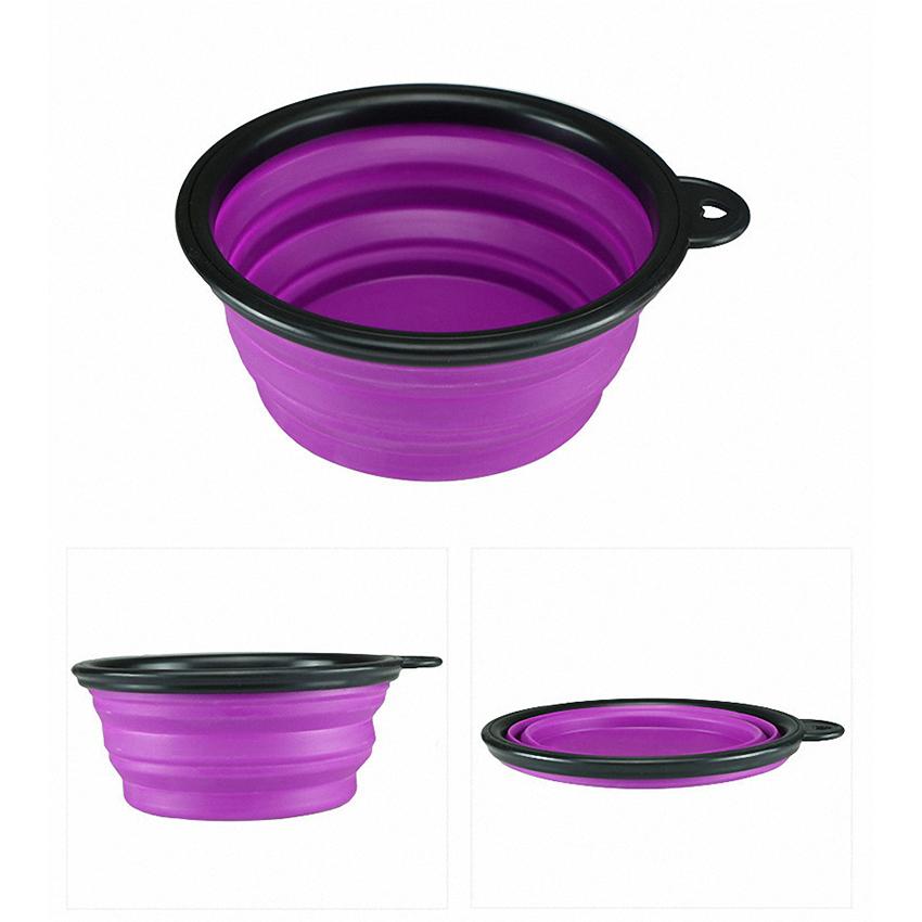 Portable & Collapsible Silicone Dog Travel Bowl (Free Bonus Clip)