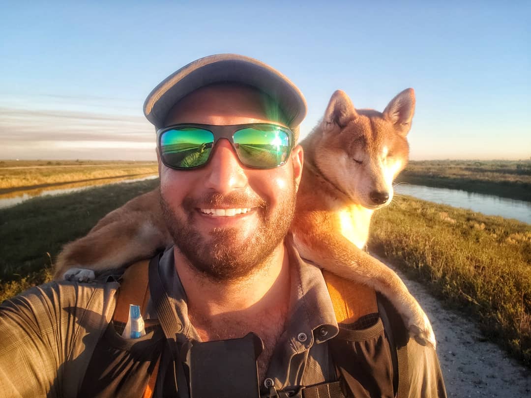 Blind Dog & Her Dad Go On 1,100-Mile Hike On Florida Trail