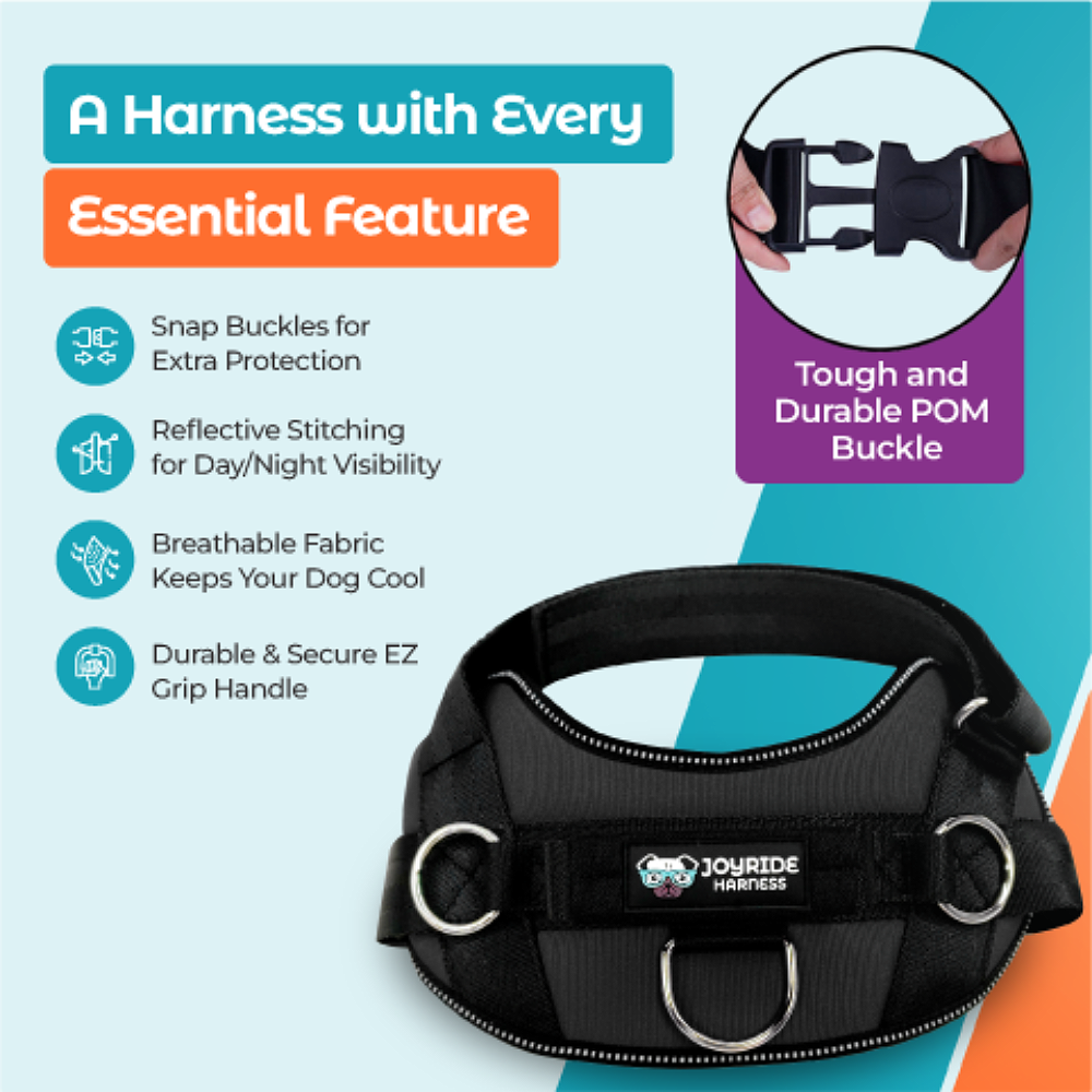 Joyride Basic Essential Dog Harness 1.0+ (Solid Colors)