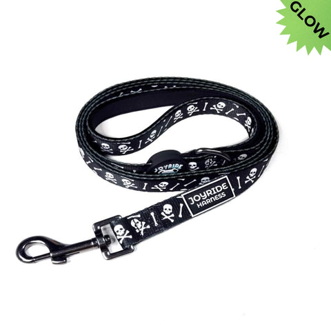 Black Skulls Matching Dog Leash