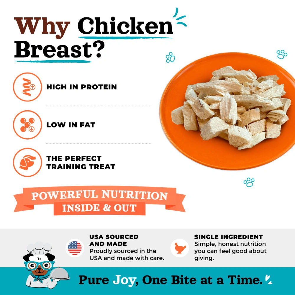 Joyride's Kitchen Premium Chicken Breast Freeze-Dried Raw Dog Treats