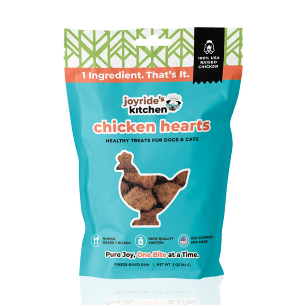 Premium Chicken Hearts Freeze Dried Raw Dog Treats