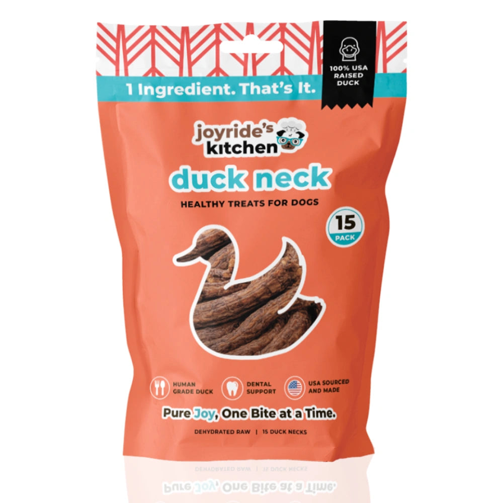 Joyride's Kitchen USA Duck Neck Dehydrated Dog Treats