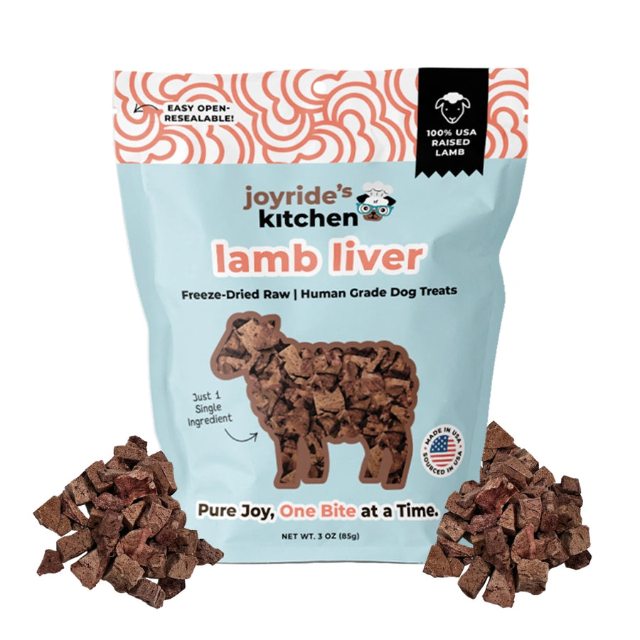 Joyride's Kitchen Premium Lamb Liver Freeze-Dried Raw Dog Treats