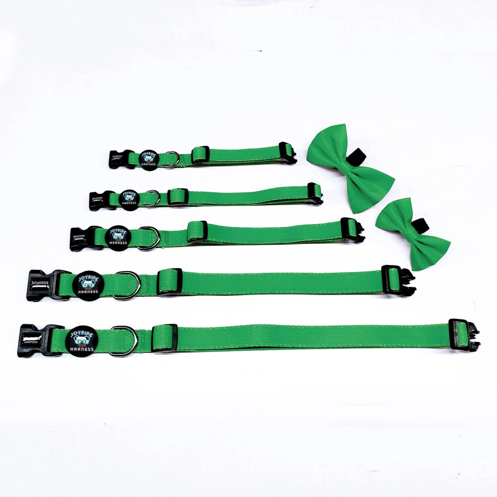 Grass Green Collar ( + free removable bowtie )