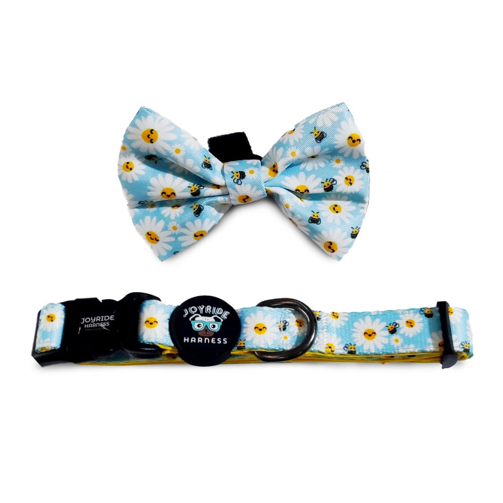 Blossoming Bees Collar ( + free removable bowtie )