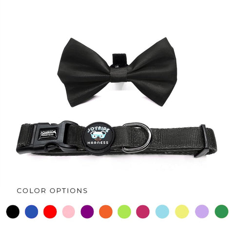Collar + Free Removable Bowtie (Solid Colors)