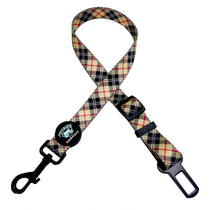 Fall Plaid Dog Safety Seat Belt