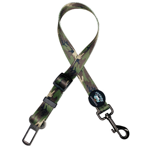Green Camo Dog Safety Seat Belt
