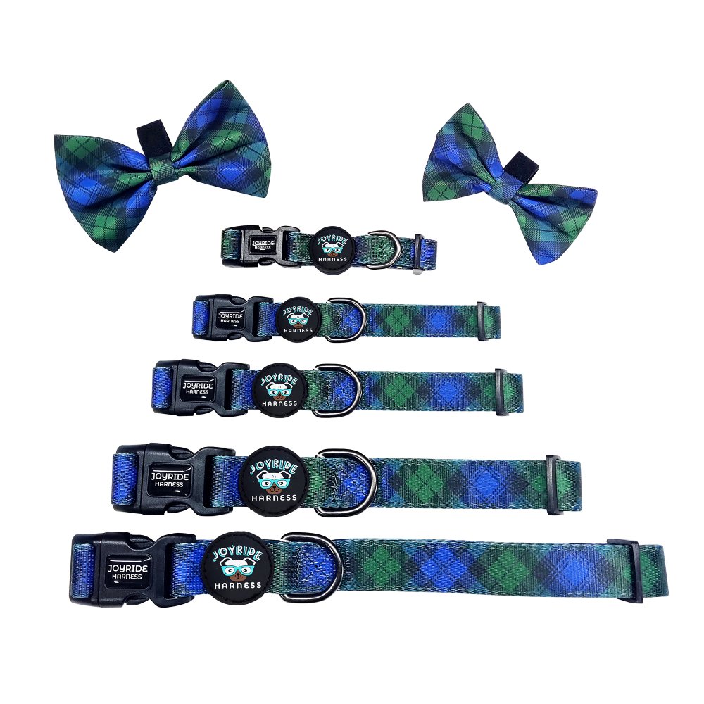 Heritage Plaid Collar ( + free removable bowtie )
