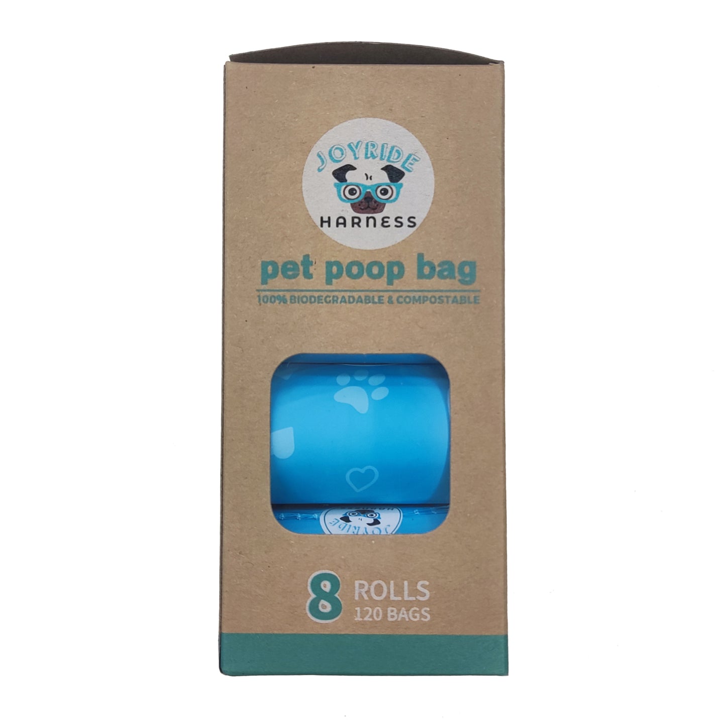 NEW Premium CORNSTARCH Biodegradable Poop Bags - 8 rolls (Leakproof)